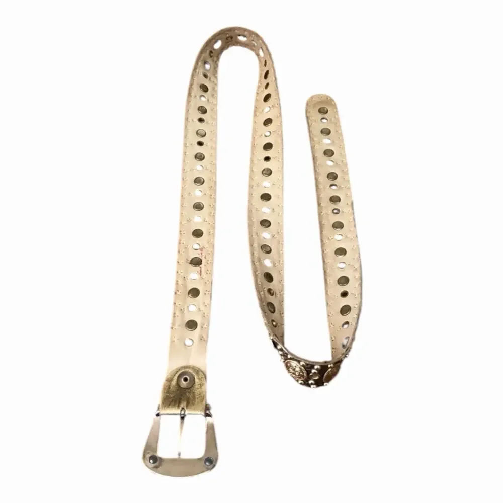 Western Boho Belt Bundle Leatherock Silver Glitter & Studded Concho Leather Belt